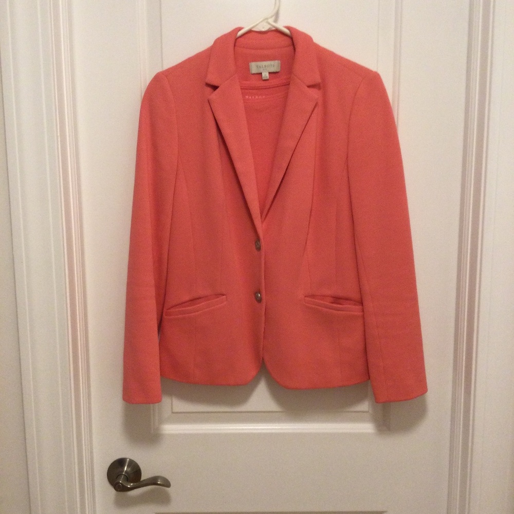 Talbots Coral Jacket and Matching Shirt  - Size 8